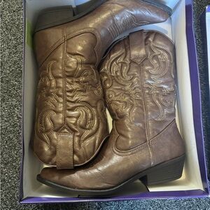Madden Girl Brown Western Boots